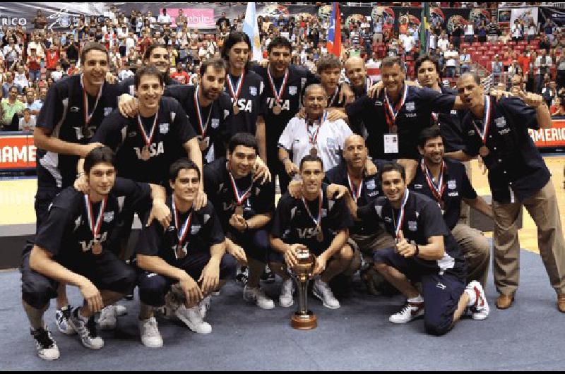 El plantel seleccionado con Sergio HernÃndez a la cabeza pudo festejar el objetivo en el Premundial de Puerto Rico- jugarÃ el Mundial de TurquÃ­a AFP 