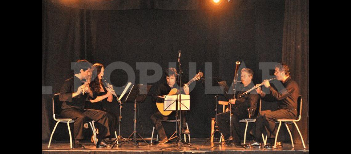 El Quinteto FolktemporÃneo actuÃ³ por segunda vez en Laprida 
