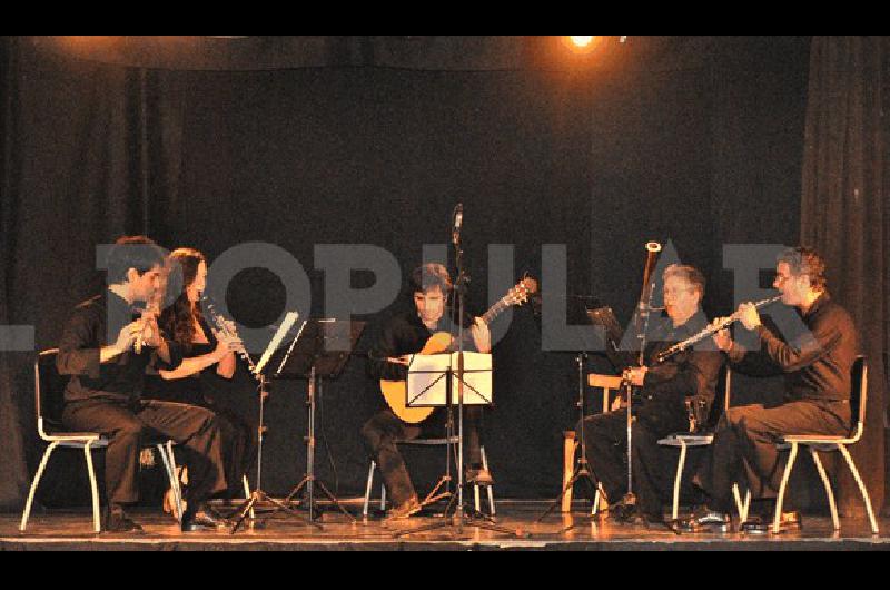 El Quinteto FolktemporÃneo actuÃ³ por segunda vez en Laprida 