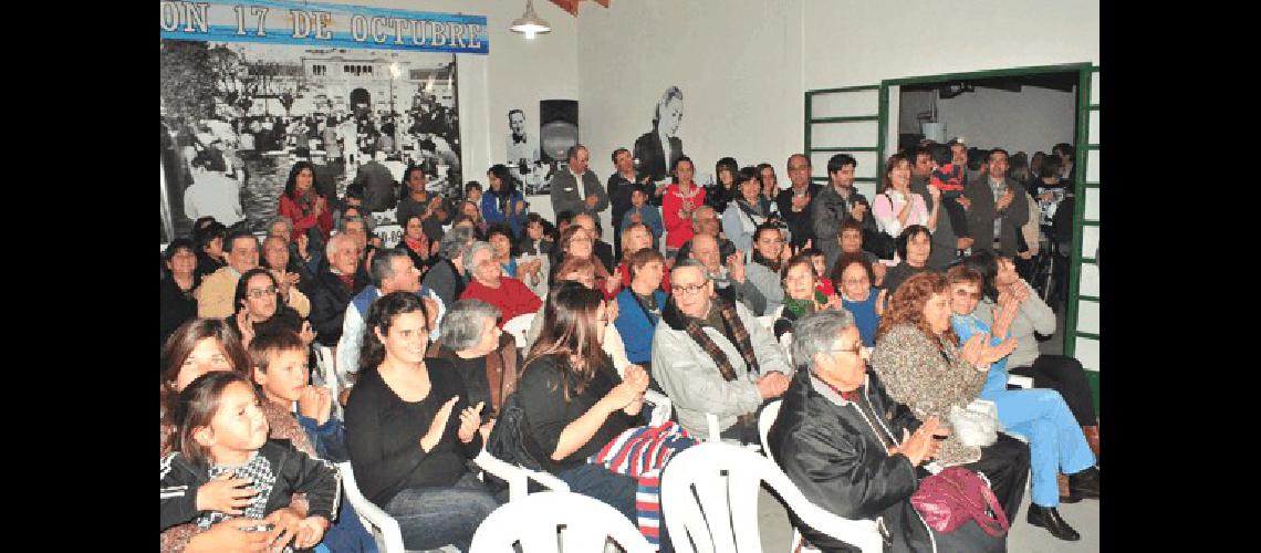 La Unidad BÃsica se vio colmada de adherentes al PJ de Laprida 