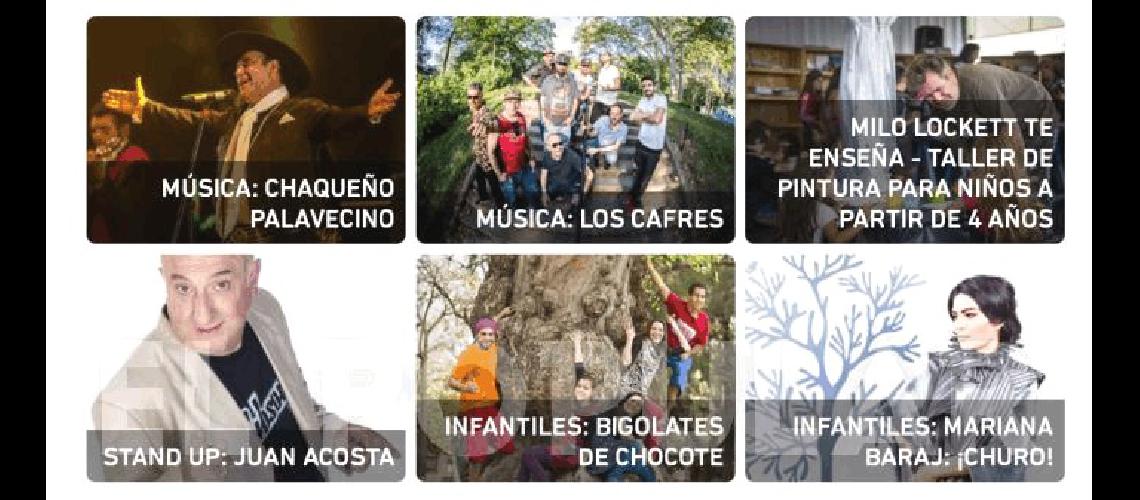 MaÃ±ana estarÃ�n Juan Acosta Milo Lockett y el ChaqueÃ±o Palavecino el domingo cerrarÃ�n Los Cafres 
