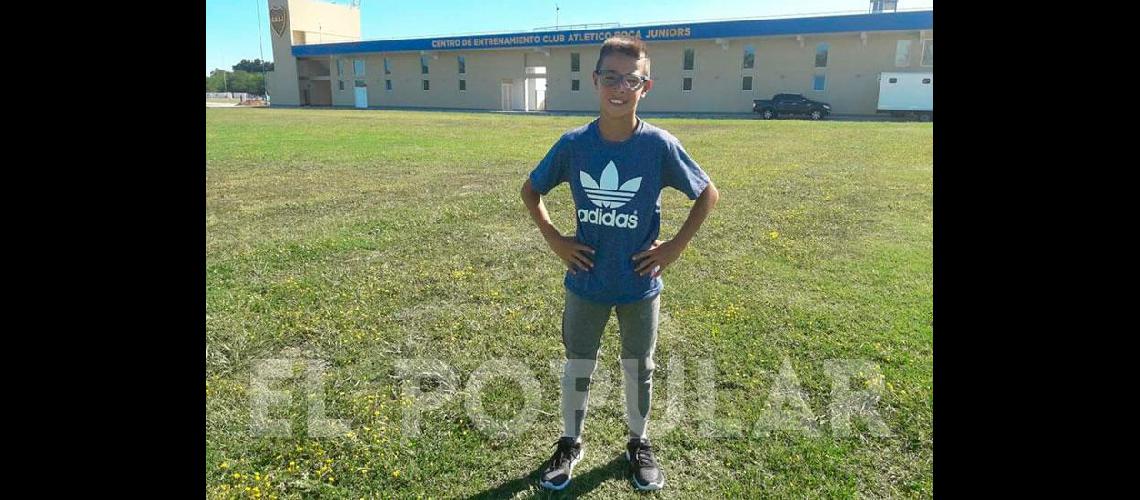 Agustiacuten Camplone puso la chueca y es jugador de Boca
