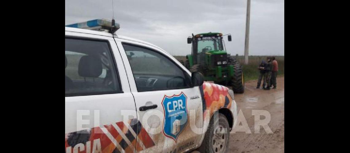 Un tractor fue interceptado en trÃnsito por un camino rural 