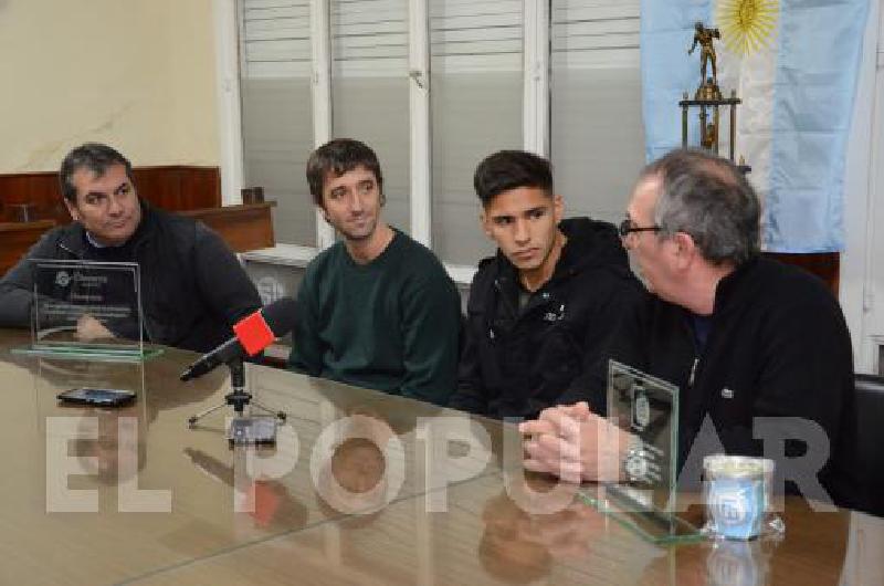 GarcÃ­a fue agasajado por funcionarios del Municipio y dirigentes de la LFO 