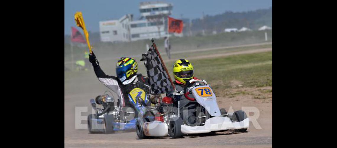 DamiÃn Villanueva (78) es el tercero en cuestiÃ³n en el desenlace de Cajeros 150cc 