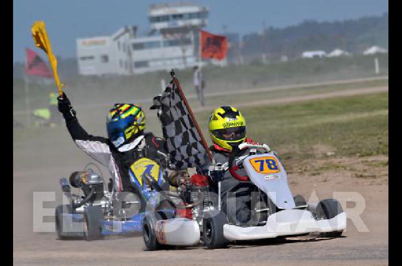 DamiÃn Villanueva (78) es el tercero en cuestiÃ³n en el desenlace de Cajeros 150cc 