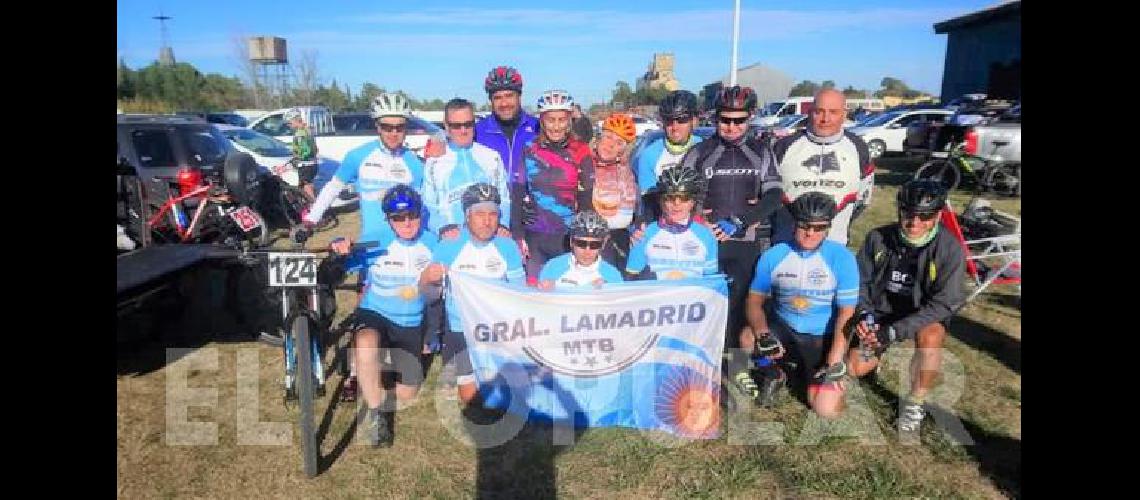 En la cuarta fecha del Campeonato Ocho Ciudades compitieron 14 ciclistas de La Madrid 