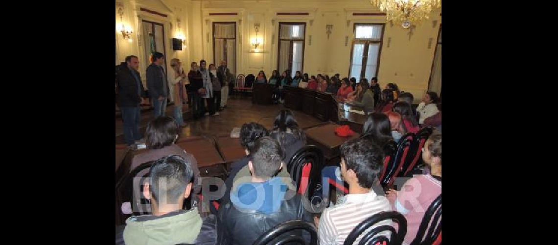 En el Concejo Deliberante se llevÃ³ a cabo la instancia local del Parlamento Juvenil del Mercosur 