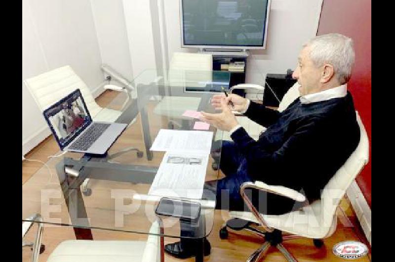 Hugo Mazzacane Presidente de la ACTC mantuvo una videoconferencia con MatÃ­as Lammens Ministro de Turismo y Deporte 