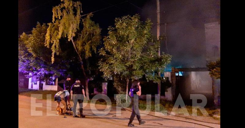 Incendio en una vivienda de barrio Hipoacutelito Yrigoyen