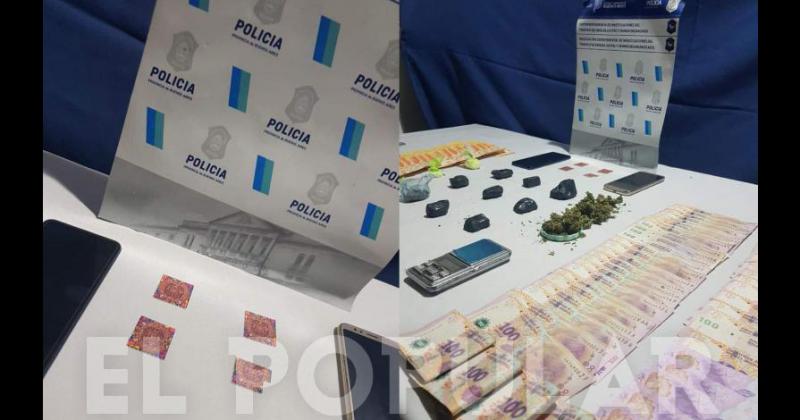 En el barrio Manuel Belgrano encontraron cocaína LSD y marihuana