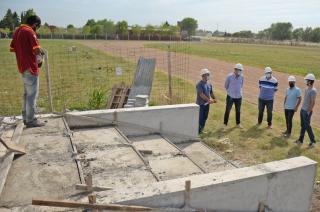 La obra lleva un 40-en-porciento- de avance de obras con baños gradas y depósito