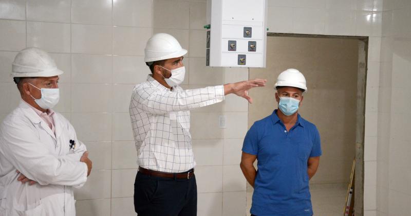 El intendente Ezequiel Galli recorrió la obra junto a Germn Caputo y Julio Ferraro