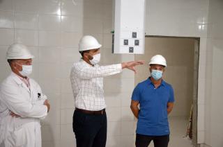 El intendente Ezequiel Galli recorrió la obra junto a Germn Caputo y Julio Ferraro