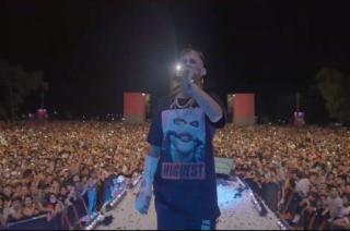 Ms de 45 mil personas vibraron con L-Gante en un show gratuito