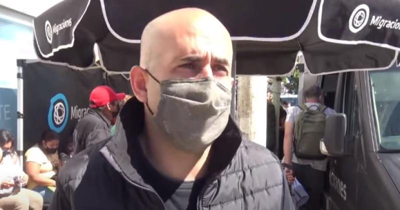 Sebastin Patanchon delegado de la Dirección Nacional de Migraciones