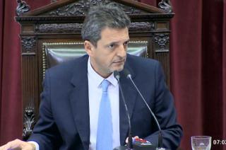 Massa hablar antes de la sesión por el acuerdo con el FMI