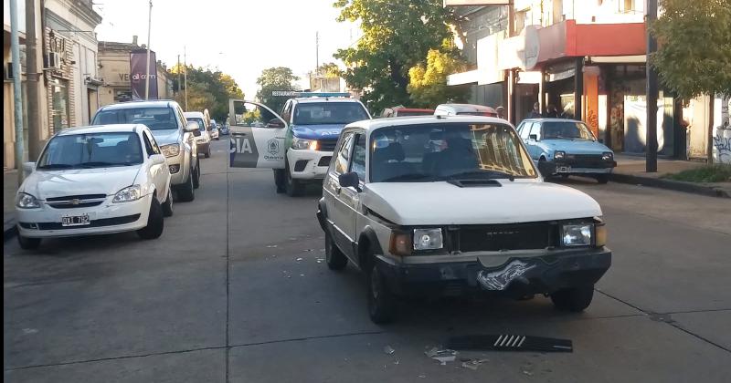 Triple choque por alcance en el microcentro