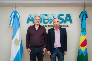 Rodríguez junto a Lissalde quien est a cargo de la empresa bonaerense