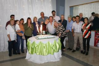 El momento ms esperado- cortar la torta aniversario de la entidad alviverde