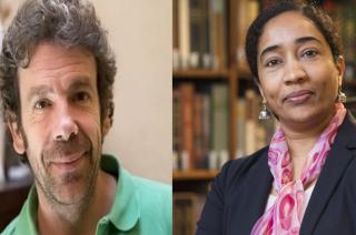 Becerra y  Kothari en la V Jornada de Periodismo Investigación y Dictadura de la FACSO