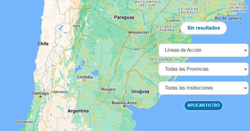 El mapa georreferenciado tiene ms de 500 opciones entre carreras de corta duración diplomaturas y tecnicaturas universitarias