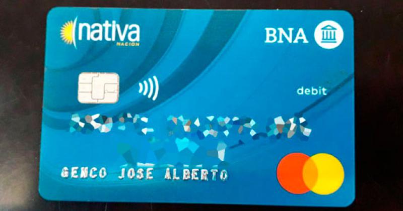 Hallaron una tarjeta en la sucursal del Banco Nacioacuten