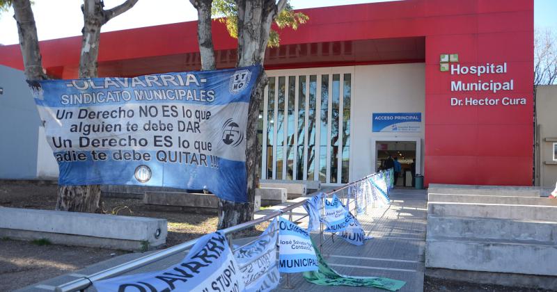 Las medidas de fuerza se materializan en el Hospital municipal entre otras reas
