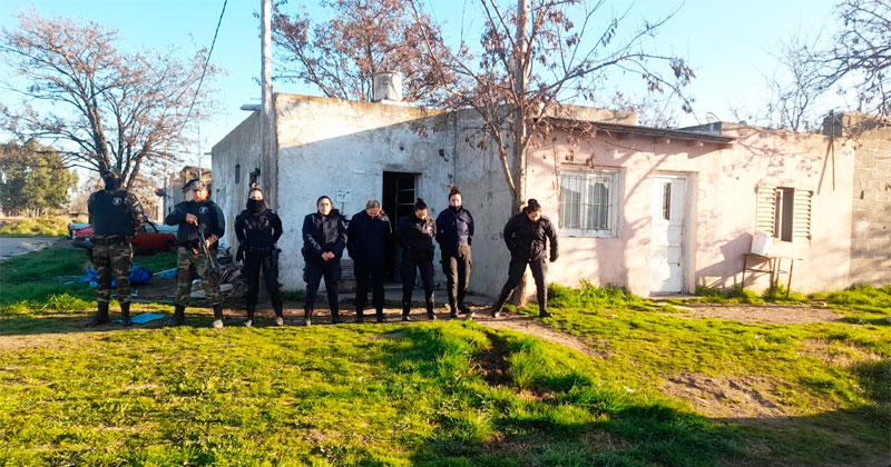 El allanamiento tuvo lugar en el barrio Nicols Avellaneda