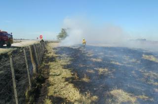 Alerta por varios focos de incendio en un campo del camino a Muntildeoz