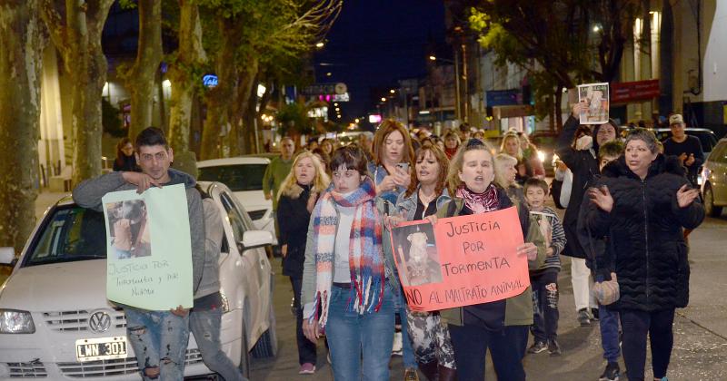 Marcharon y pidieron justicia por Tormenta la perra asesinada 