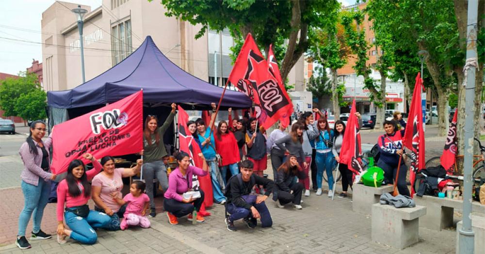 La Unidad Piquetera tambieacuten se manifestoacute en Olavarriacutea