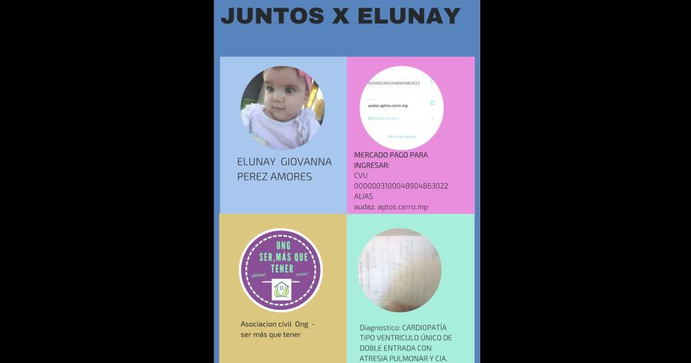 Una familia olavarriense necesita donaciones para operar a su hija de tres antildeos