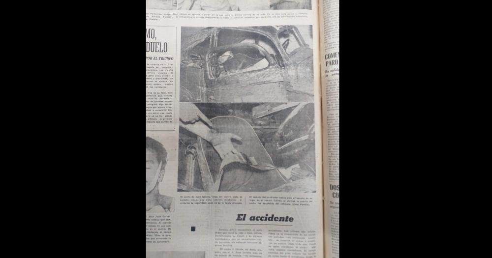 El diario El Popular del 5 de marzo de 1963 con la cobertura del fallecimiento de Juan G�lvez