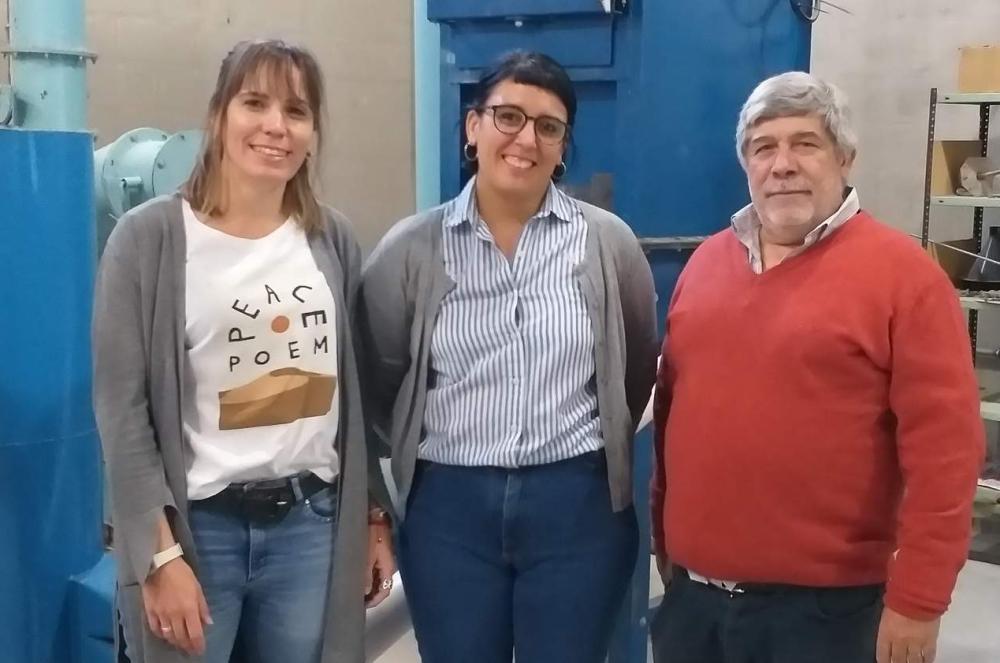 La Dra Cecilia Paulo Dra Gisela Córdoba y el Ing Fabin Irassar son responsables de llevar adelante proyectos vinculados con la minería regional desde la Facultad de Ingeniería