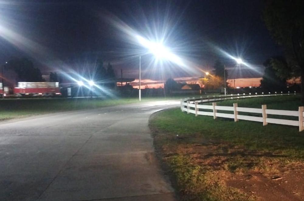 Se realizoacute un recambio de luminarias en Loma Negra