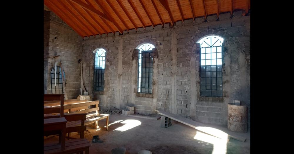 Se continúan los trabajos para la finalización de la obra de la capilla Beato Ceferino Namuncur� olavarriense