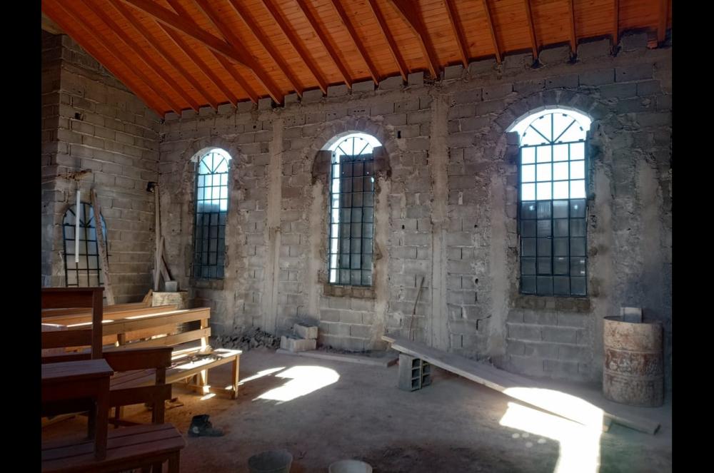 Se continúan los trabajos para la finalización de la obra de la capilla Beato Ceferino Namuncur� olavarriense