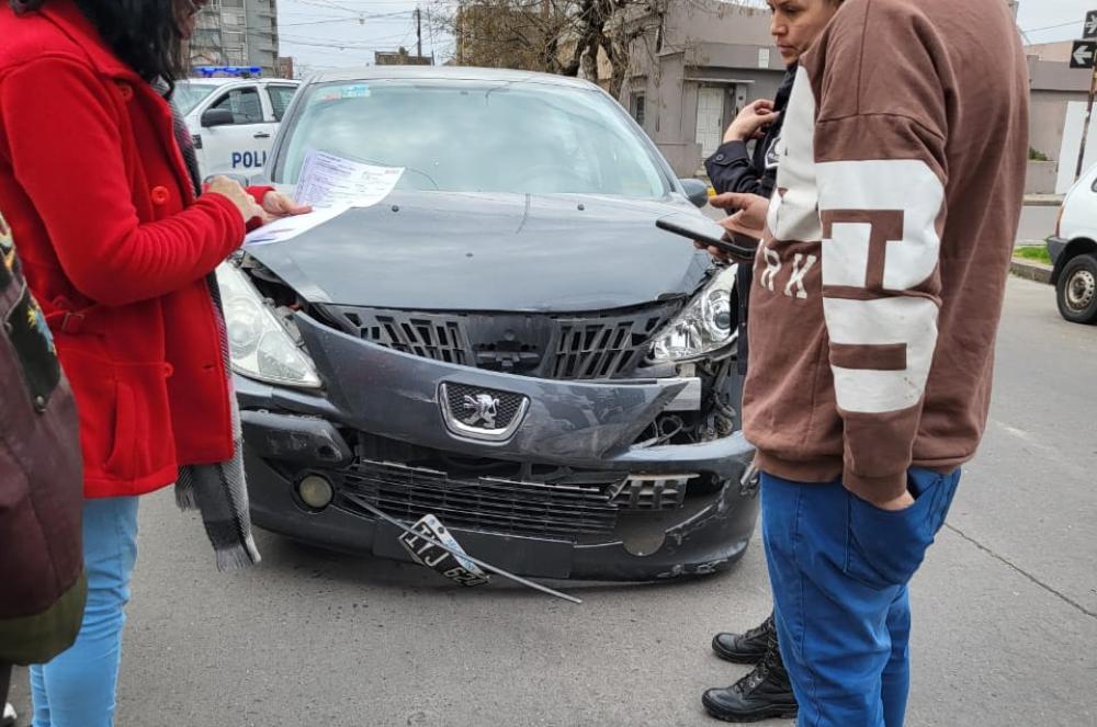 Accidente de traacutensito en zona centrica 